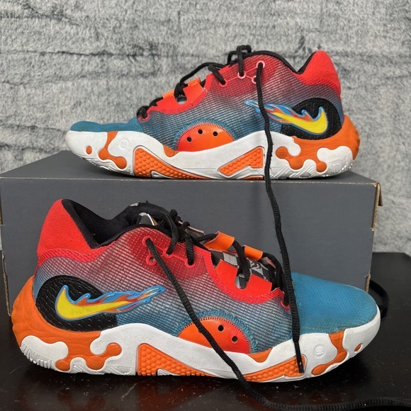 Nike Other - NIKE PG 6 NRG HOT WHEELS BASKETBALL SHOES‎ MENS 8 BLUE ORANGE-BLACK  DH8446-400